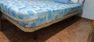 Base Tapizada 180x90 cm con Colchón