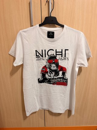 Camiseta Silver Blanca Estampada