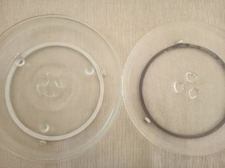 2 Platos de Microondas de Cristal
