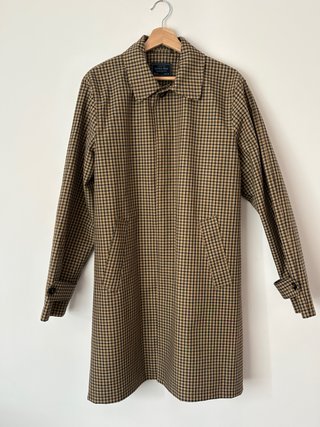 Gabardina Sfera Men Cuadros Beige