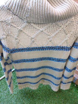 Jersey de Punto Beis y Azul