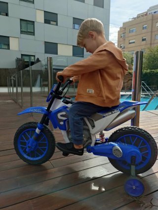 Moto Eléctrica Infantil Azul