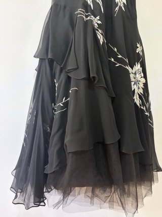 Vestido largo fiesta bordado pedrería