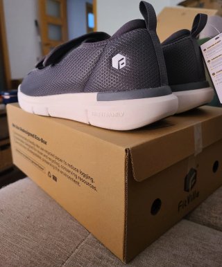 Sandalias FitVille Hombre Gris Talla 44