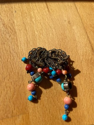 Pendientes largos con cuentas