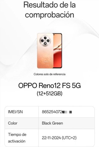 OPPO Reno 12 FS 5G - Muy buen estado