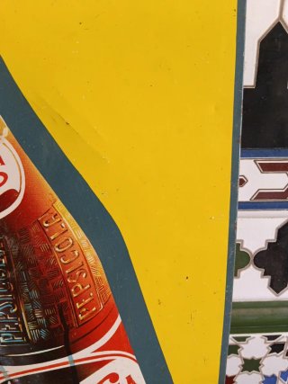 Cartel Chapa Pepsi Cola Vintage Original año 50/60