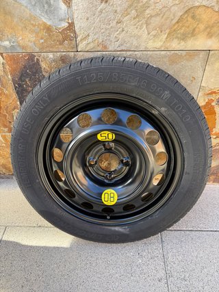 Rueda de repuesto galleta T125/85R16 NUEVA
