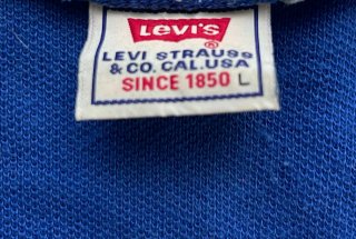 Jersey Levi's azul con cuello V