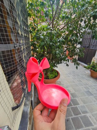 Zapato tacón joyero lazo impresión 3D
