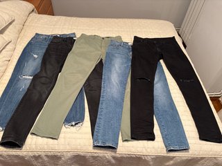 Lote 5 Pantalones Vaqueros/Chinos de Marca