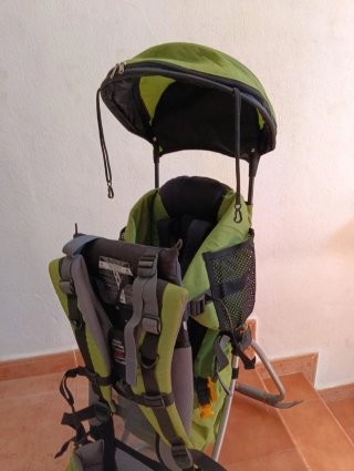 Mochila Silla Bebé Senderismo Verde