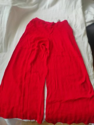 Pantalón de campana Calvin Klein rojo