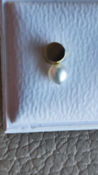 Pendientes bebé oro y perla nuevos