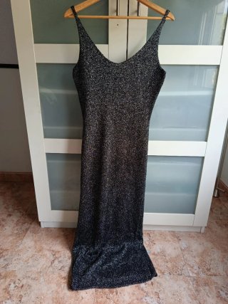 Vestido de fiesta largo brillante