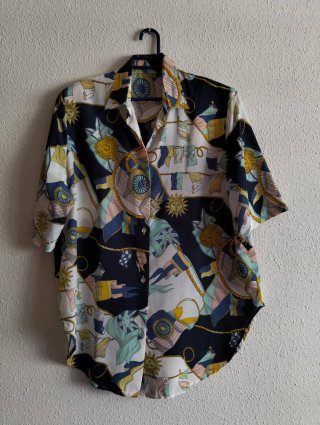 Camisa Vintage Diseño Marítimo