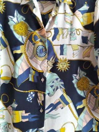 Camisa Vintage Diseño Marítimo