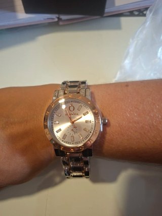 Reloj Plateado y Dorado