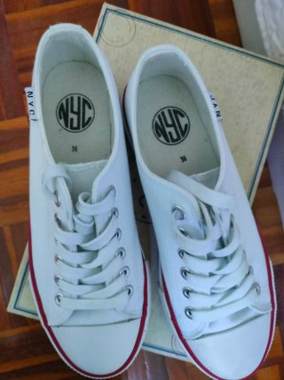 Zapatillas NYC Blancas Talla 36