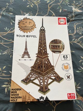 Puzzle 3D Torre Eiffel de Madera