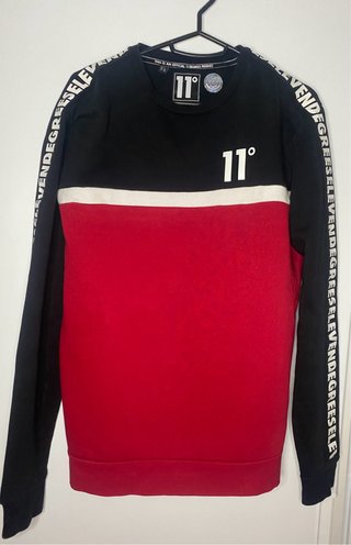 Sudadera 11 Degrees Negra y Roja