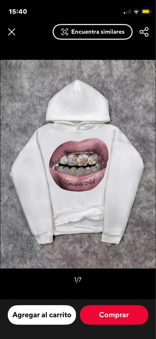 Sudadera Blanca Timeless Art