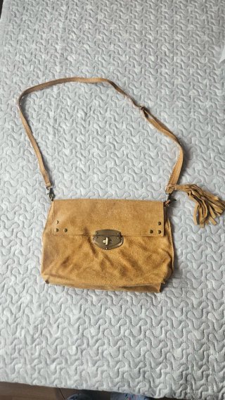 Bolso de Piel color tostado