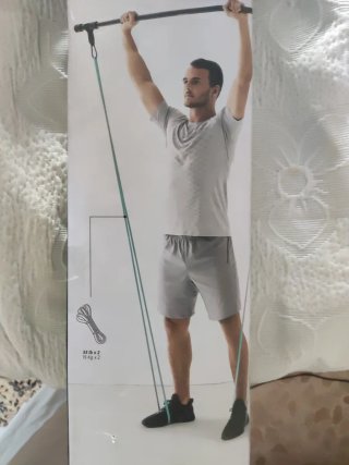 Barra de entrenamiento con bandas