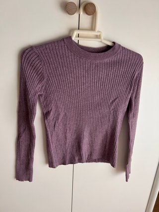 Jersey de punto lila