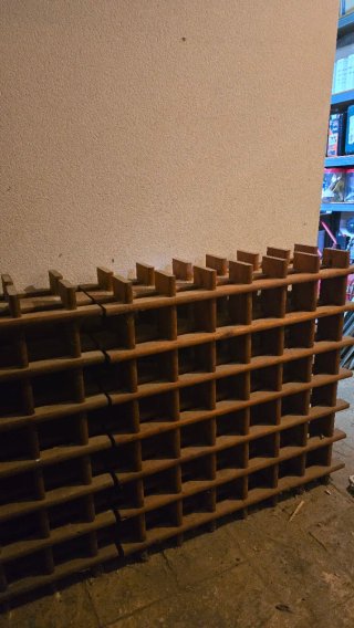 Botellero madera 36 botellas 75x75x22