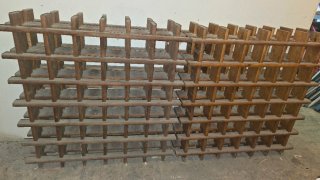 Botellero madera 36 botellas 75x75x22