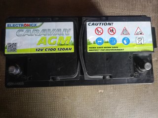 Batería AGM Electronicx Caravan 12V 120Ah