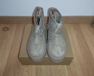Botines beige con plataforma