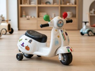 Moto infantil blanca