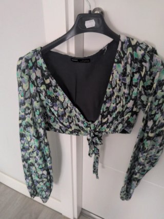 Blusa Crop Top Estampada