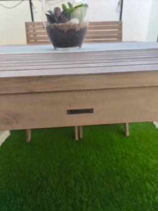 Juego de Mesa y 4 Sillas de Terraza Naterial