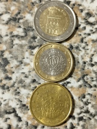 Mini  serie 3 monete di San Marino