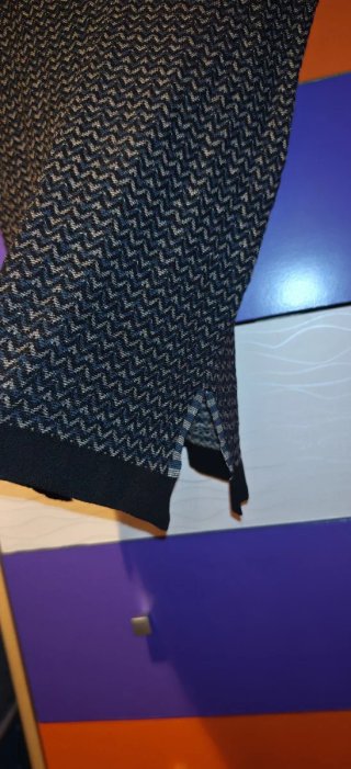 Blusa de punto con patrón zigzag
