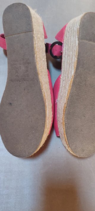 Sandalias con plataforma rojas Talla 39