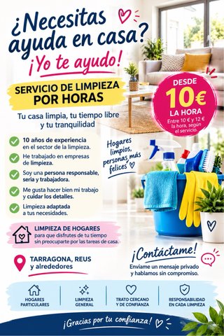 Limpieza por horas