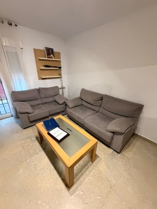Conjunto de dos sofás grises