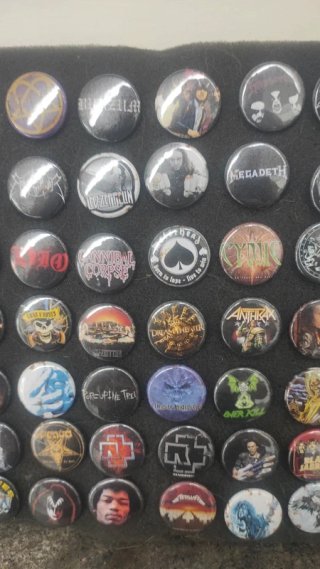 Lotto di Spillette Pins Rock & Metal