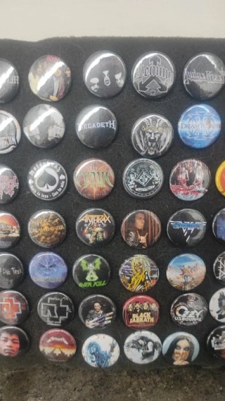 Lotto di Spillette Pins Rock & Metal