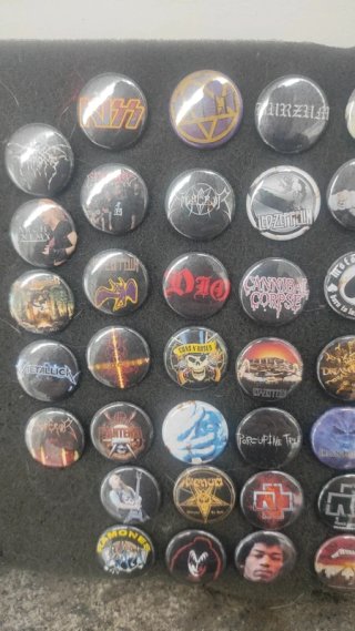 Lotto di Spillette Pins Rock & Metal