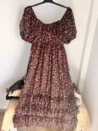 Vestido Vintage Estampado Floral