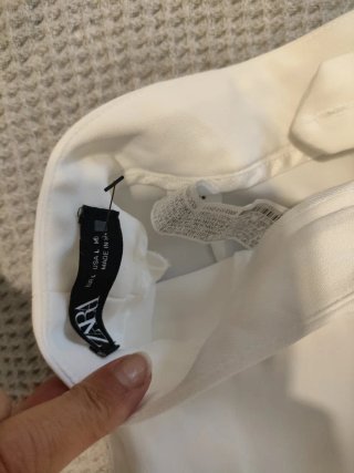 Pantalón Zara Pata Ancha Blanco