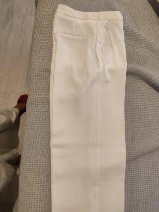 Pantalón Zara Pata Ancha Blanco