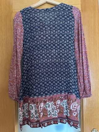 Vestido Estampado Boho para 12 años