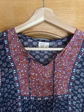 Vestido Estampado Boho para 12 años