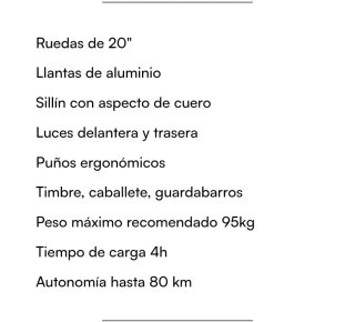 Bicicleta Eléctrica Plegable Toplife E-2000